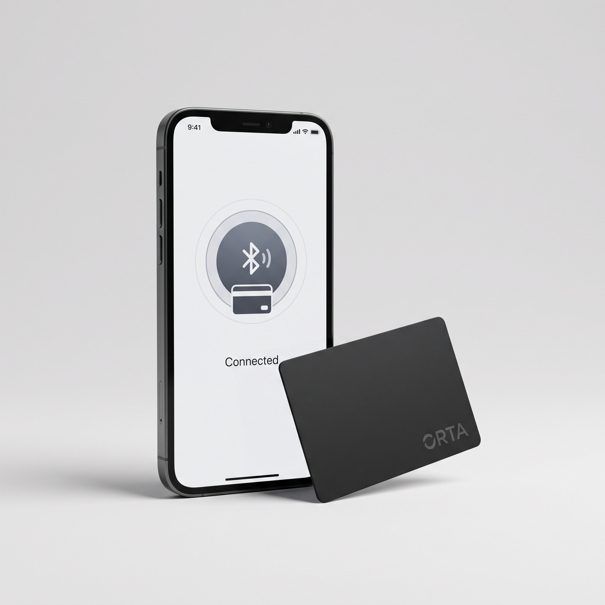 Illustration Koppeln – Smartphone Pairing-Screen mit ORTA Card