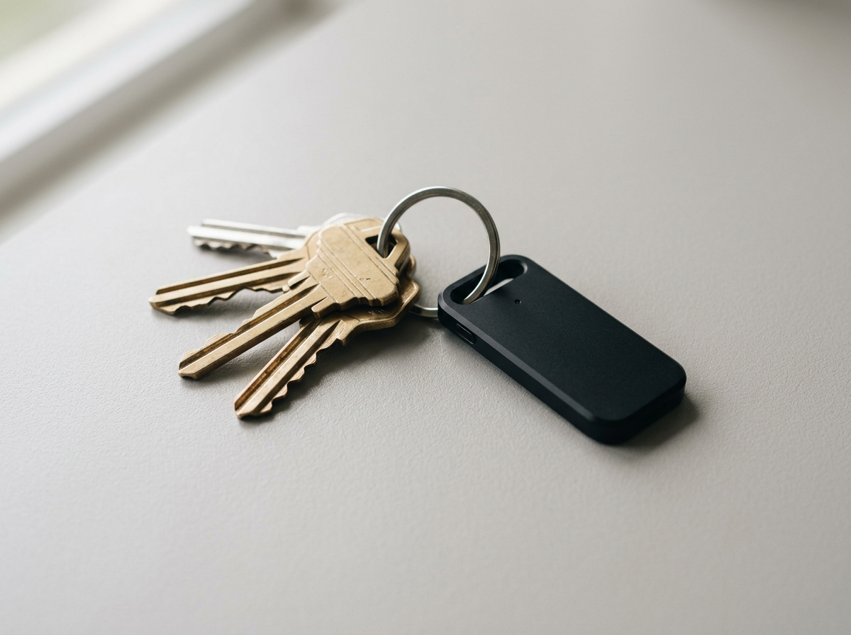 Schlüsselbund mit ORTA Key auf Tisch